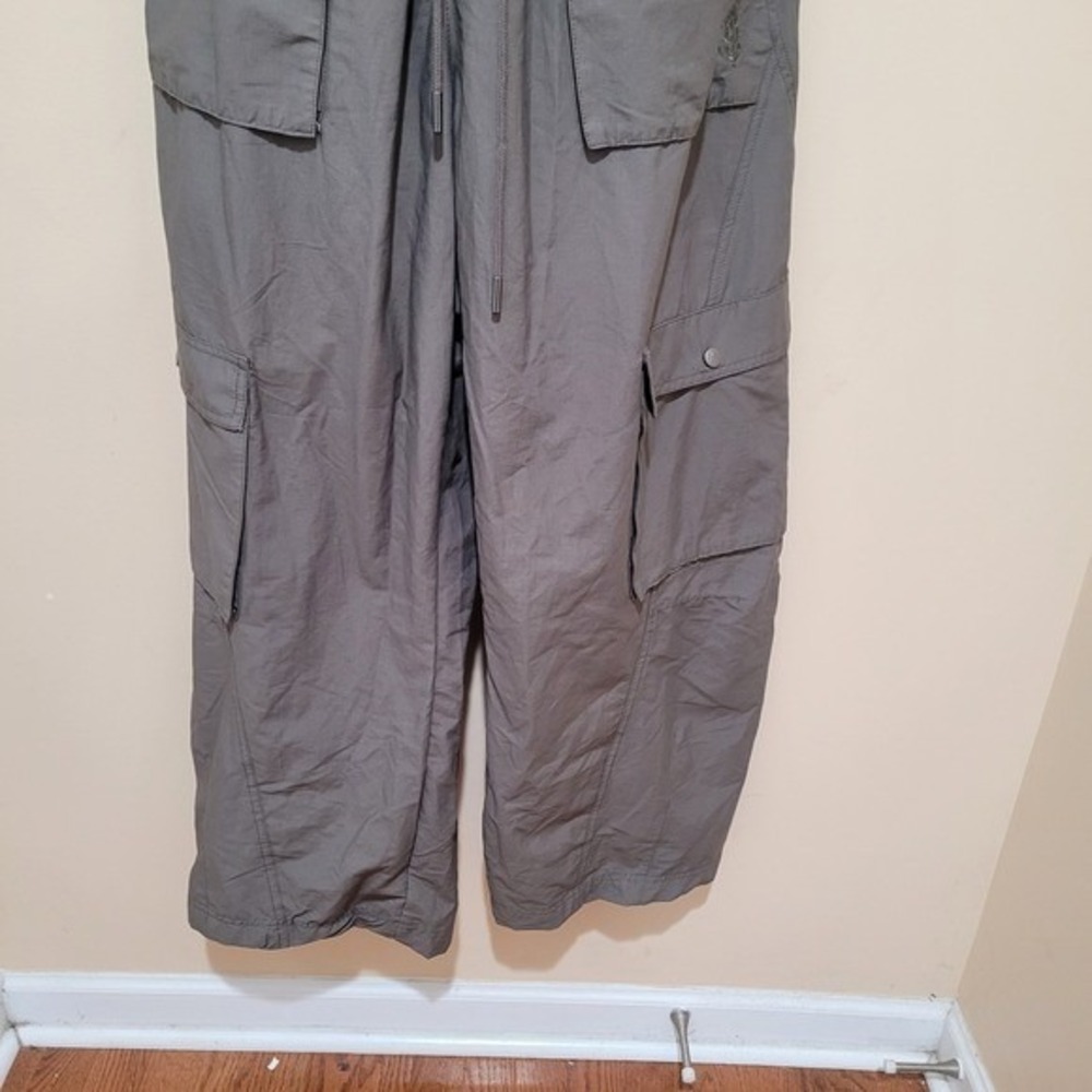 Free People Movement‎ Utility Cargo Strapless Jumpsuit pewter womens Shot clock - Picture 5 of 13